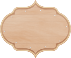 3d beige de madera etiquetas ilustraciones png