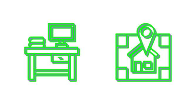 Table and Navigator Icon vector