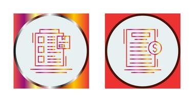 Order List and Your Bill Icon vector