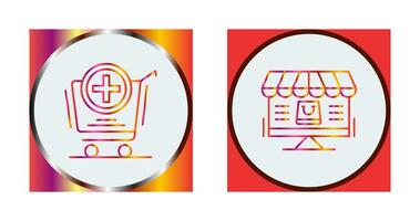 Add to Cart and Online Shopping Icon vector