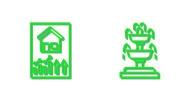 Profit and Fountain Icon vector