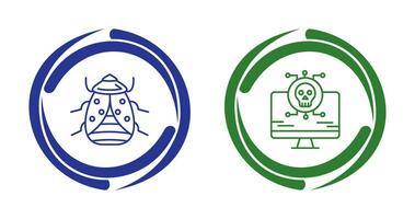 Bug and Virus Icon vector