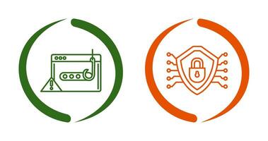 Phishing Password and Security Icon vector