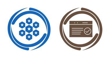 reputaion management and qc passed  Icon vector