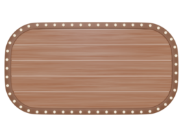 3d de madera letreros con ligero marco png