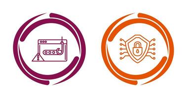 Phishing Password and Security Icon vector