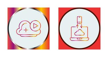 Video and Data Transfer Icon vector