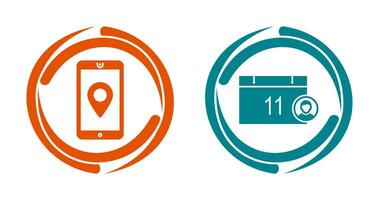 gps service and event management Icon vector