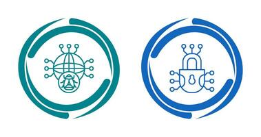 Global Malware and Cyber defence Icon vector