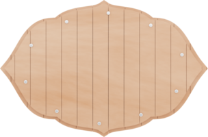 3d beige trä- etiketter illustrationer png