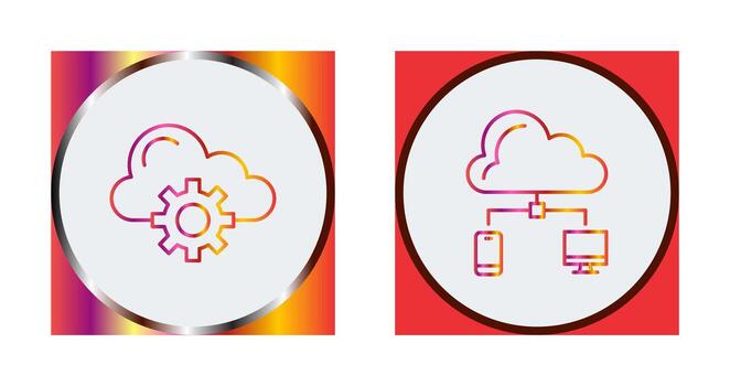 Cloud Computing and Cloud  Icon vector