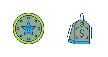 Recommended and Price Tag Icon vector