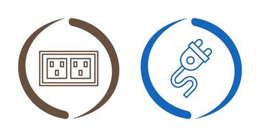 Socket and Plug Icon vector