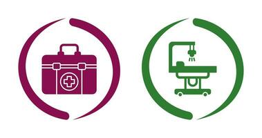 First Aid Kit and operating Room Icon vector