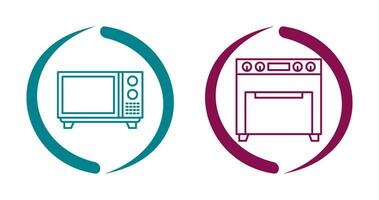 Microwave and Oven Icon vector