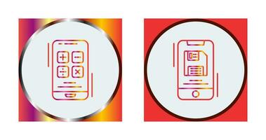 Calculator and Backup file Icon vector