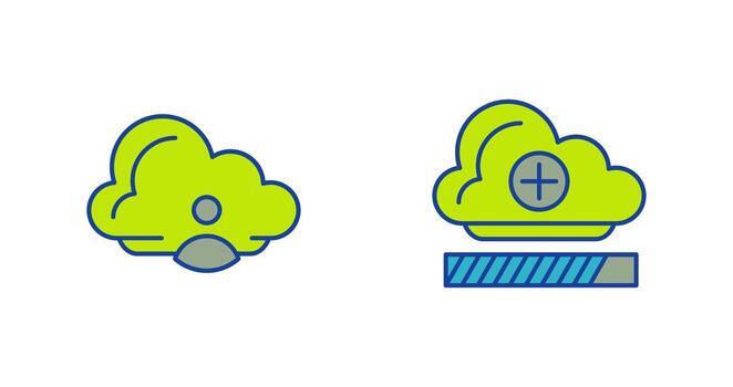 Avatar and Loading Icon vector