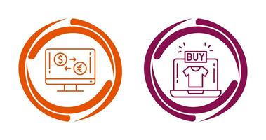 Currency Exchange and Buy Icon vector