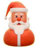 3d ilustração santa claus png