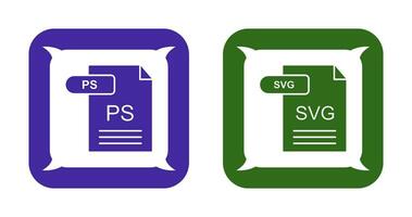 PS and SVG Icon vector