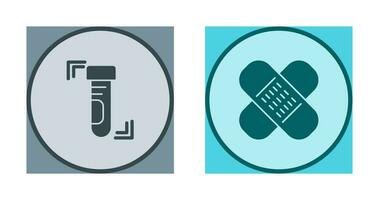 Test Tube and Wound Icon vector