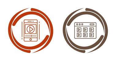 Smartphone and Online Course Icon vector