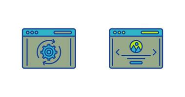 Recovery and Web Page Icon vector