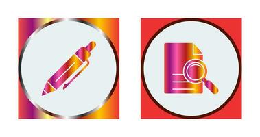 Pen and search Icon vector