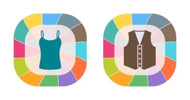 Ladies Vest and safety Icon vector