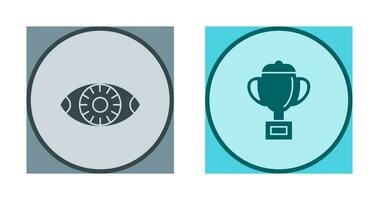 Vision and trophy Icon vector