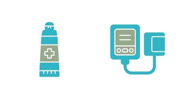 Ointment and Blood Icon vector