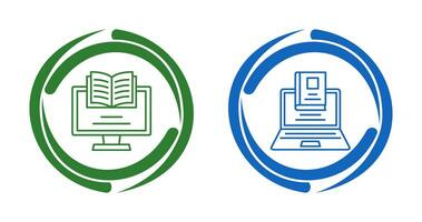 Monitor and Laptop Icon vector