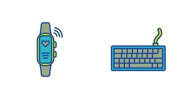 Smart Band and Keyboard Icon vector