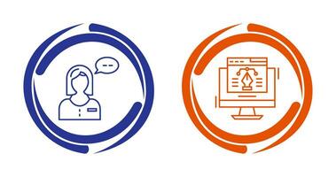 Consulting and Web Design Icon vector