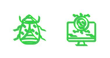 Bug and Virus Icon vector