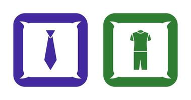 Tie and Pyjamas Icon vector