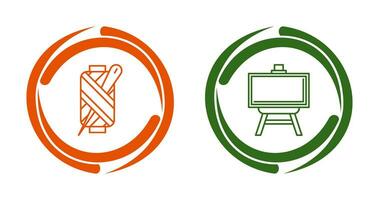 Needle and Easel Icon vector