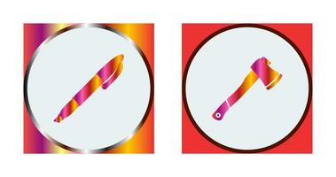 Marker and Axe Icon vector