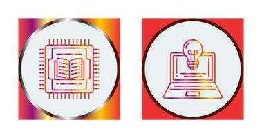 Cpu and Lamp Icon vector