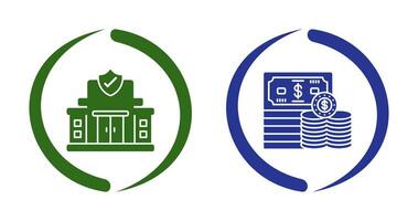 Protection Office and Money Icon vector