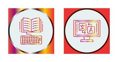 Study and Language Icon vector