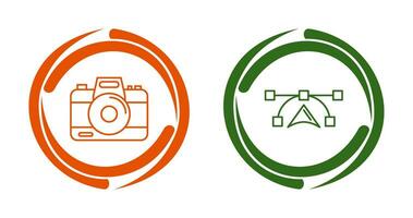 Camera and Vectors Icon