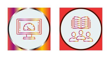 Speed Test and Users Icon vector
