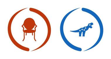Ancient and Dinosaur Icon vector