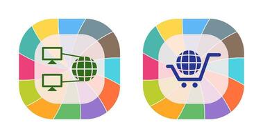 Internet Connectivity and Global Icon vector