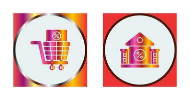 Shopping Tax and estate Icon vector