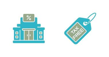 Tax Office and Tax Icon vector