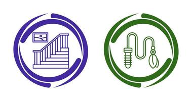 Stair and Cat Toy Icon vector