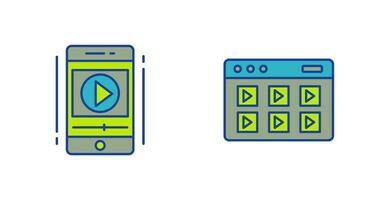 Smartphone and Online Course Icon vector