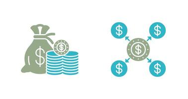 Saving and Distribution Icon vector